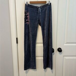 Juicy Couture Velvet Tracksuit Pants